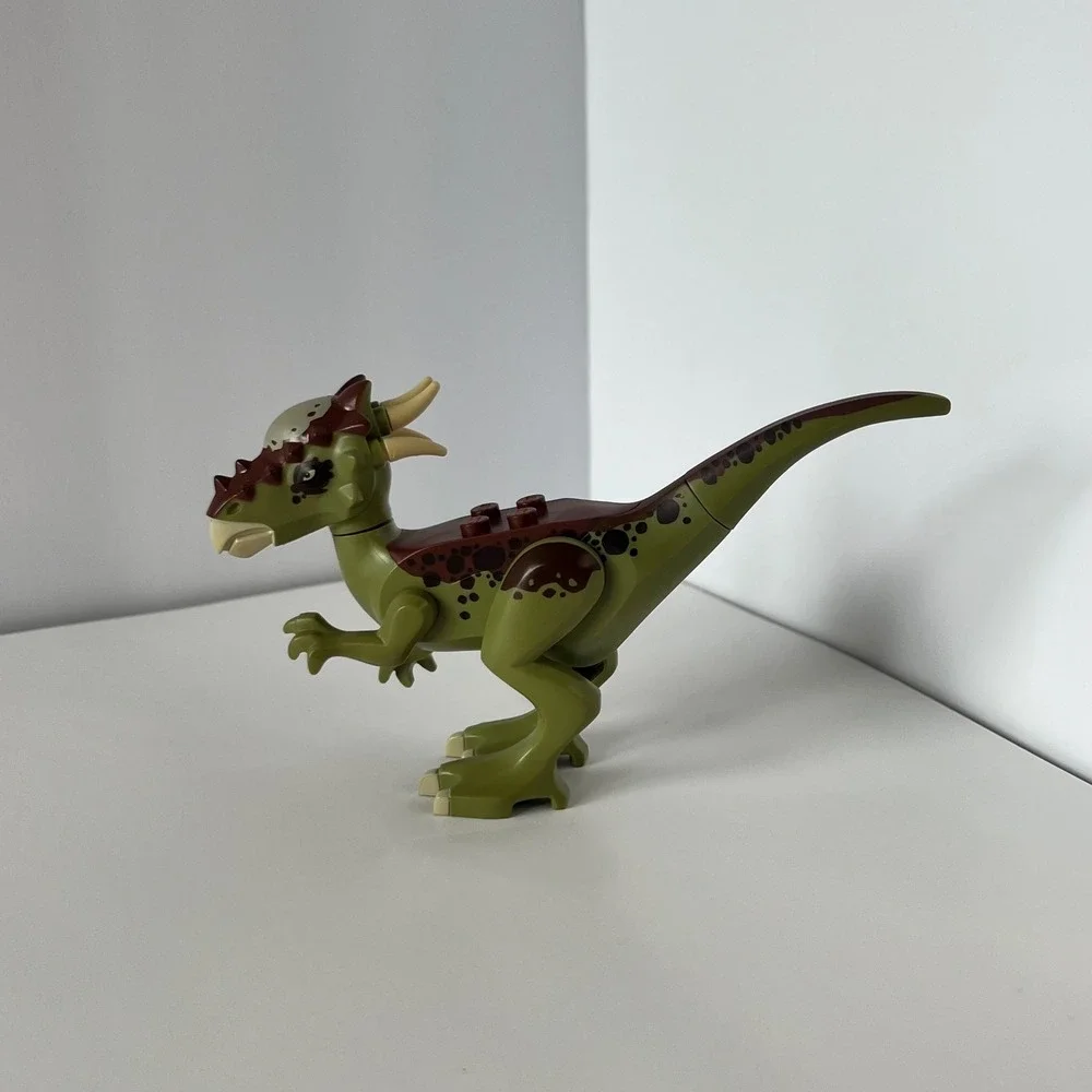 LEGO Jurassic World Stygimoloch Dinosaur Figure Olive Green Brown 75927 75939